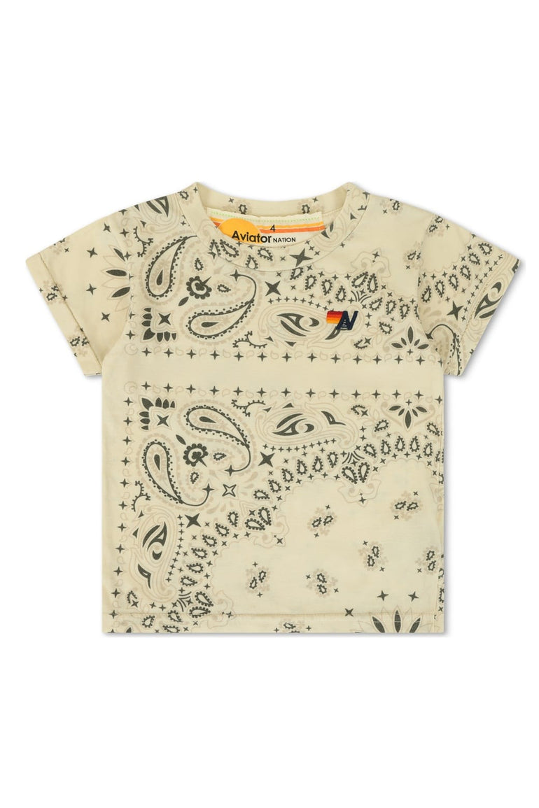 KID'S BANDANA TEE - VINTAGE WHITE