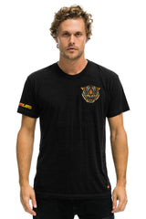 DREAMLAND TIGER SMALL PRINT CREW TEE - BLACK Tees sale