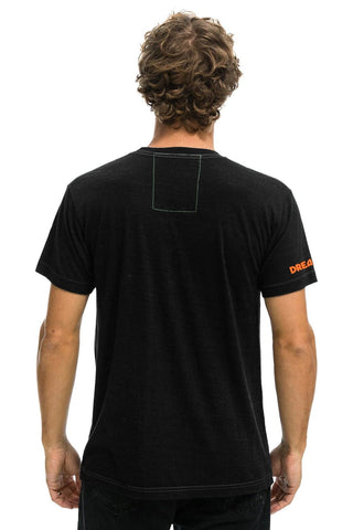 DREAMLAND TIGER SMALL PRINT CREW TEE - BLACK Tees sale