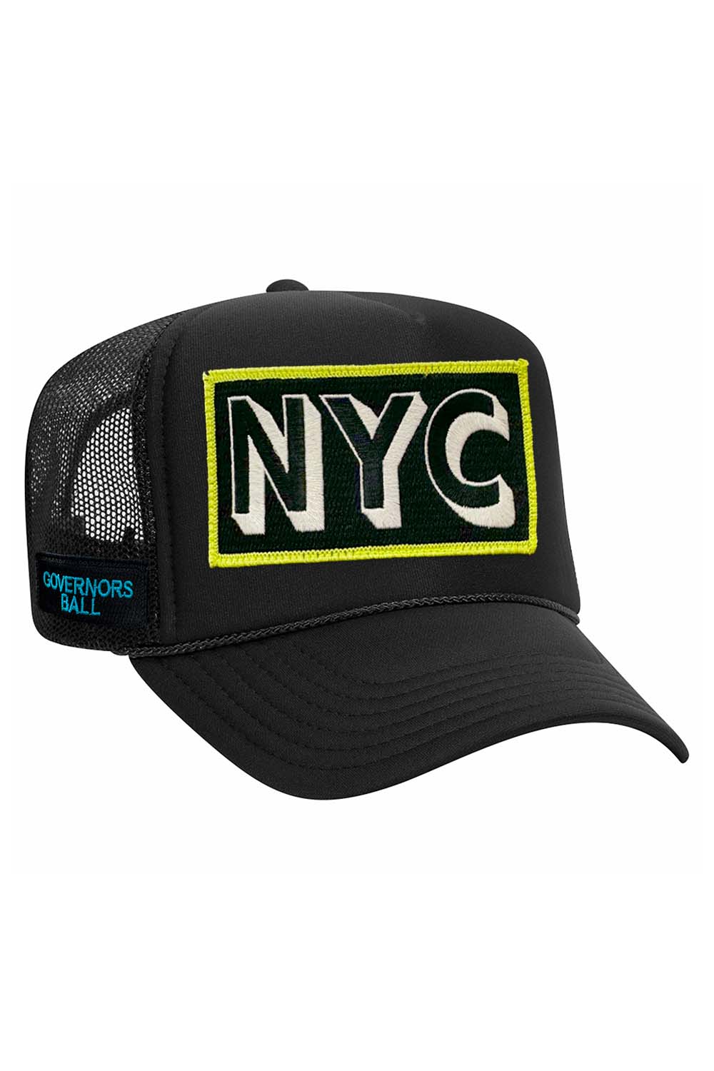 GOV BALL 2024 VINTAGE LOW RISE TRUCKER HATS Aviator Nation BLACK