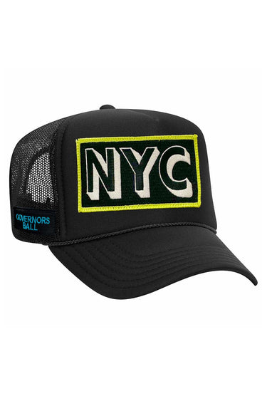 GOV BALL 2024 VINTAGE LOW RISE TRUCKER HATS Aviator Nation BLACK