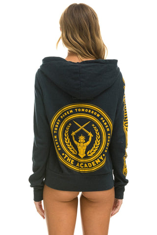HUNGER GAMES ZIP HOODIE - CHARCOAL Hoodie Aviator Nation