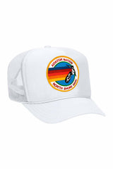 KID'S SIGNATURE NORTH SHORE - VINTAGE TRUCKER HAT Kid's Hat Aviator Nation OS WHITE