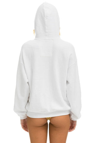 LOCALS ONLY RELAXED PULLOVER HOODIE - WHITE Hoodie Aviator Nation