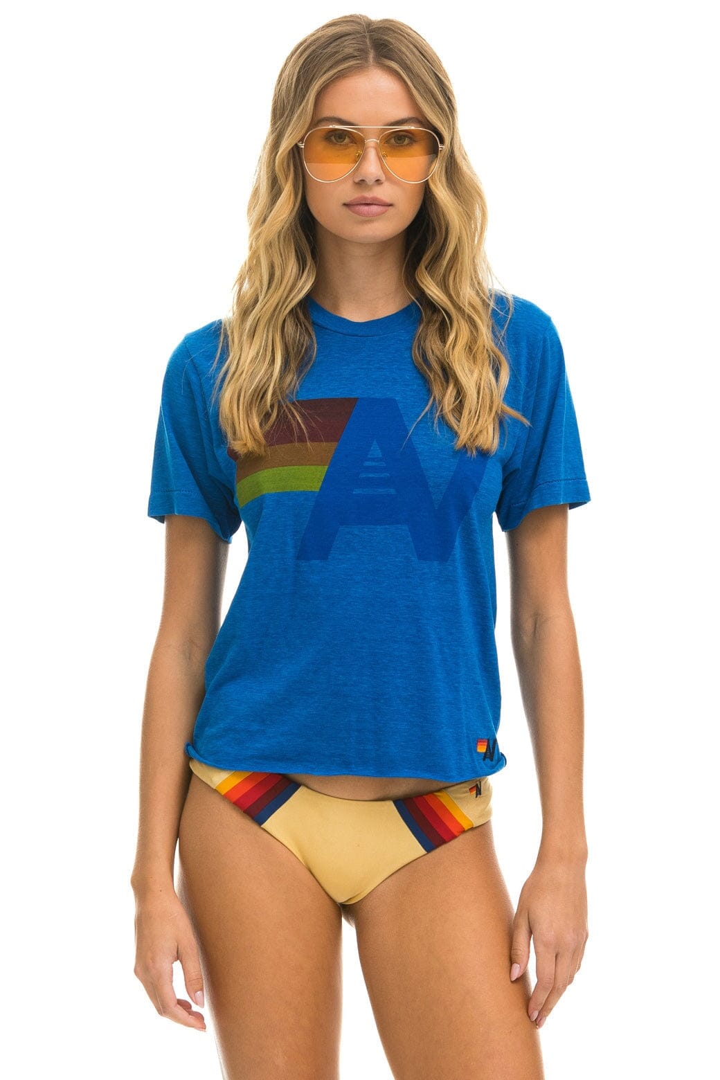 LOGO BOYFRIEND TEE - OCEAN Boyfriend Tee Aviator Nation