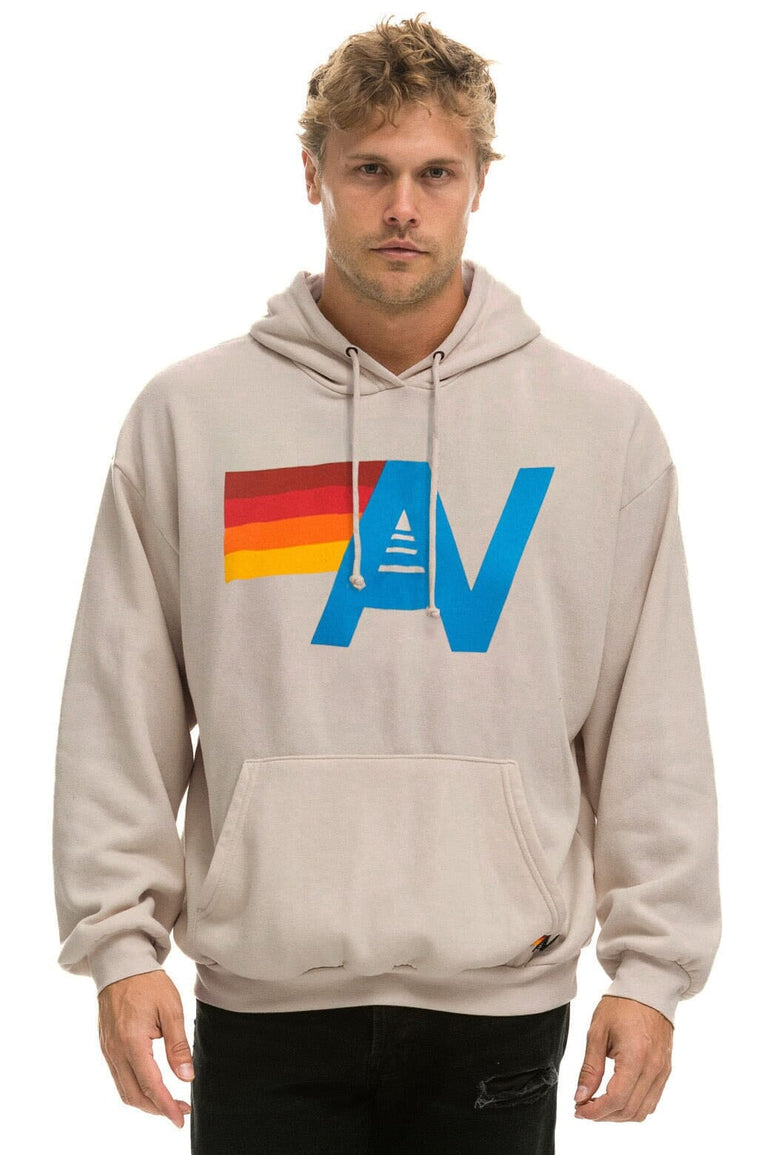 LOGO PULLOVER RELAXED HOODIE - SAND Hoodie Aviator Nation
