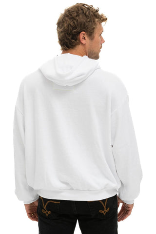 LOGO PULLOVER RELAXED HOODIE - WHITE Hoodie Aviator Nation