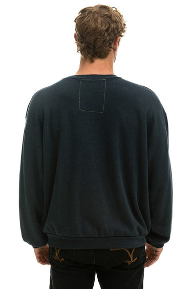 LOGO RELAXED CREW SWEATSHIRT - CHARCOAL Sweatshirt Aviator Nation