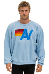 LOGO RELAXED CREW SWEATSHIRT - ICE SALE Aviator Nation