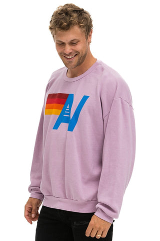 LOGO RELAXED CREW SWEATSHIRT - MAUVE Sweatshirt Aviator Nation