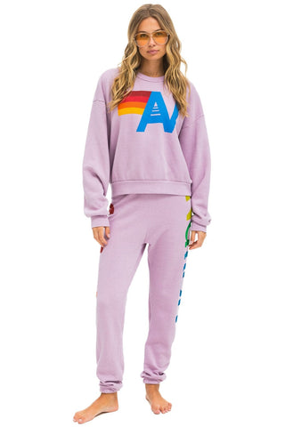 LOGO RELAXED CREW SWEATSHIRT - MAUVE Sweatshirt Aviator Nation