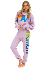 LOGO RELAXED CREW SWEATSHIRT - MAUVE Sweatshirt Aviator Nation