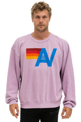 LOGO RELAXED CREW SWEATSHIRT - MAUVE Sweatshirt Aviator Nation
