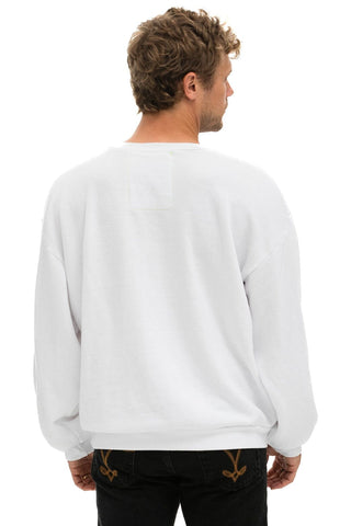 LOGO RELAXED CREW SWEATSHIRT - WHITE Sweatshirt Aviator Nation