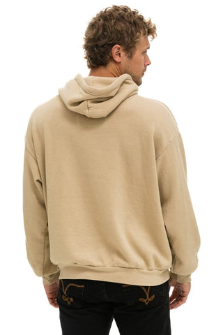 LOGO STITCH PULLOVER RELAXED HOODIE - SAND Hoodie Aviator Nation
