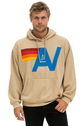 LOGO STITCH PULLOVER RELAXED HOODIE - SAND Hoodie Aviator Nation