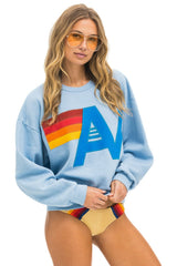 LOGO STITCH RELAXED CREW SWEATSHIRT - ICE Sweatshirt Aviator Nation