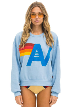 LOGO STITCH RELAXED CREW SWEATSHIRT - ICE Sweatshirt Aviator Nation