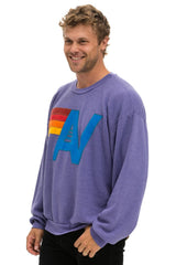 LOGO STITCH RELAXED CREW SWEATSHIRT - LAVENDER Sweatshirt Aviator Nation