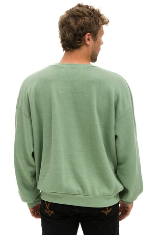 LOGO STITCH RELAXED CREW SWEATSHIRT - SAGE Sweatshirt Aviator Nation