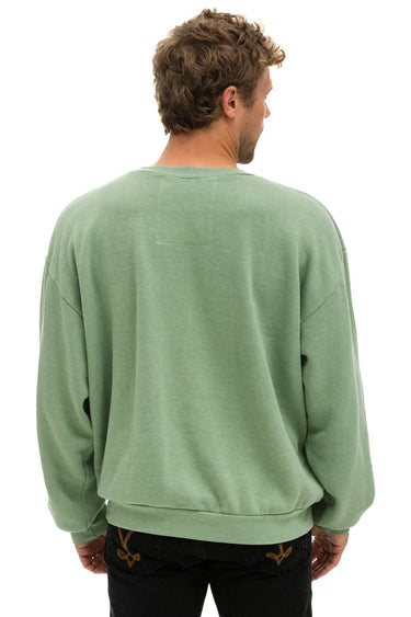 LOGO STITCH RELAXED CREW SWEATSHIRT - SAGE Sweatshirt Aviator Nation