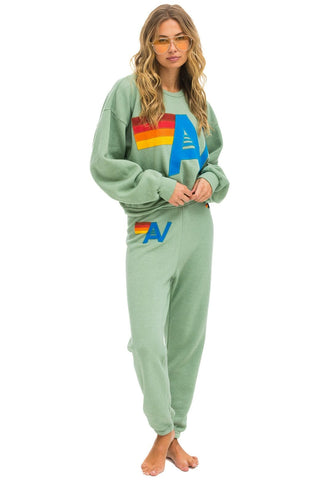 LOGO STITCH RELAXED CREW SWEATSHIRT - SAGE Sweatshirt Aviator Nation
