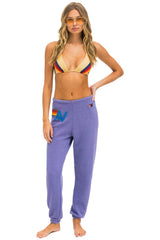 LOGO STITCH SWEATPANTS - LAVENDER Women's Sweatpants Aviator Nation