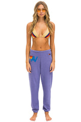 LOGO STITCH SWEATPANTS - LAVENDER Women's Sweatpants Aviator Nation