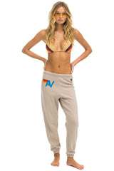 LOGO SWEATPANTS - SAND Women's Sweatpants Aviator Nation