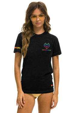 LOVELOUD X DREAMLAND COLLABORATIVE TEE - BLACK Boyfriend Tee sale