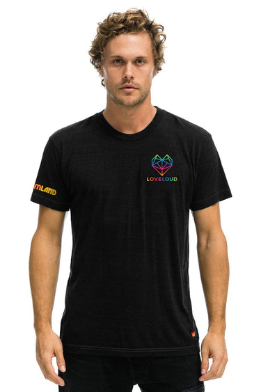 LOVELOUD X DREAMLAND COLLABORATIVE TEE - BLACK Boyfriend Tee sale