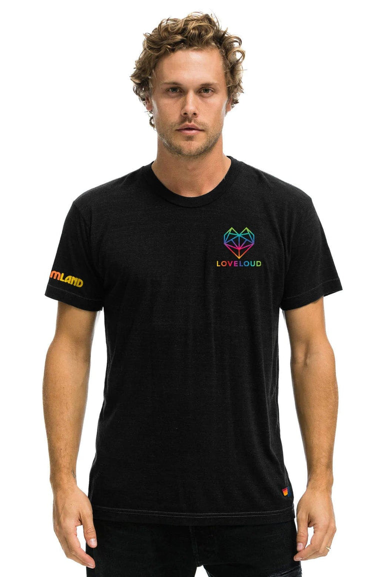LOVELOUD X DREAMLAND COLLABORATIVE TEE - BLACK Boyfriend Tee sale