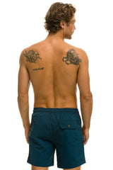 MEN'S 5 STRIPE FLEX SHORTS 7 INCH - DEEP OCEAN Men's Board Shorts Aviator Nation