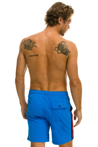 MEN'S 5 STRIPE FLEX SHORTS 7 INCH - PARROT Men's Board Shorts Aviator Nation