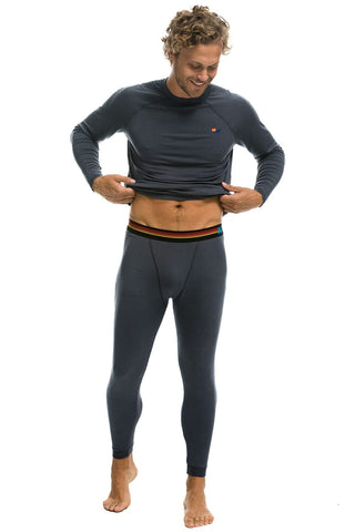 MEN'S MICRO MODAL BASE LAYER SET - TITANIUM Men's Outerwear Aviator Nation