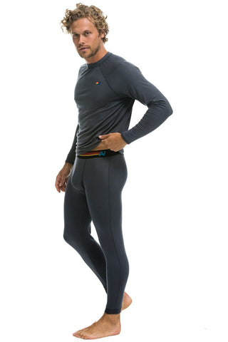 MEN'S MICRO MODAL BASE LAYER SET - TITANIUM Men's Outerwear Aviator Nation