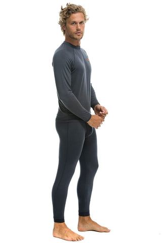 MEN'S MICRO MODAL BASE LAYER SET - TITANIUM Men's Outerwear Aviator Nation