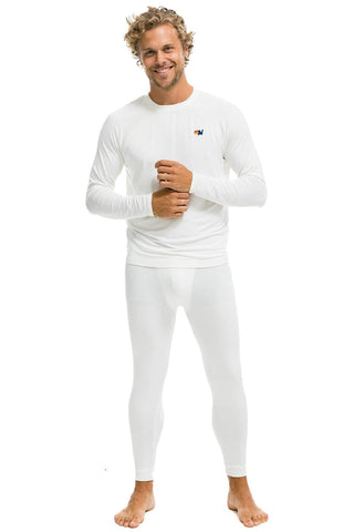 MEN'S MICRO MODAL BASE LAYER SET - VINTAGE WHITE Men's Outerwear Aviator Nation