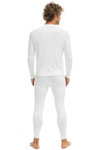 MEN'S MICRO MODAL BASE LAYER SET - VINTAGE WHITE Men's Outerwear Aviator Nation