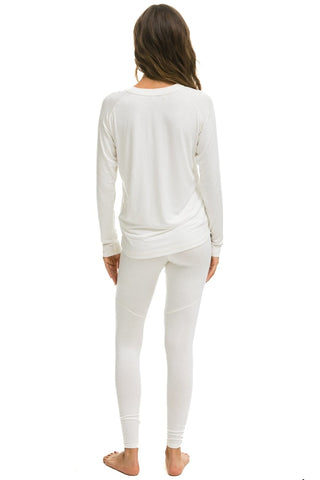 WOMEN'S MICRO MODAL BASE LAYER SET - VINTAGE WHITE Women's Outerwear Aviator Nation