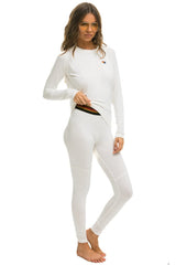WOMEN'S MICRO MODAL BASE LAYER SET - VINTAGE WHITE Women's Outerwear Aviator Nation