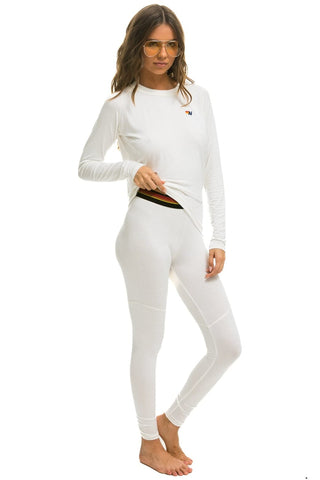 WOMEN'S MICRO MODAL BASE LAYER SET - VINTAGE WHITE Women's Outerwear Aviator Nation