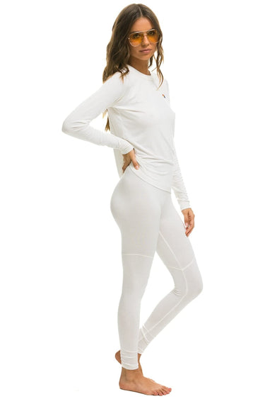WOMEN'S MICRO MODAL BASE LAYER SET - VINTAGE WHITE Women's Outerwear Aviator Nation