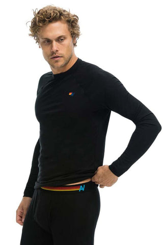 MICRO MODAL BASE LAYER TOP - BLACK Women's Base Layer Aviator Nation