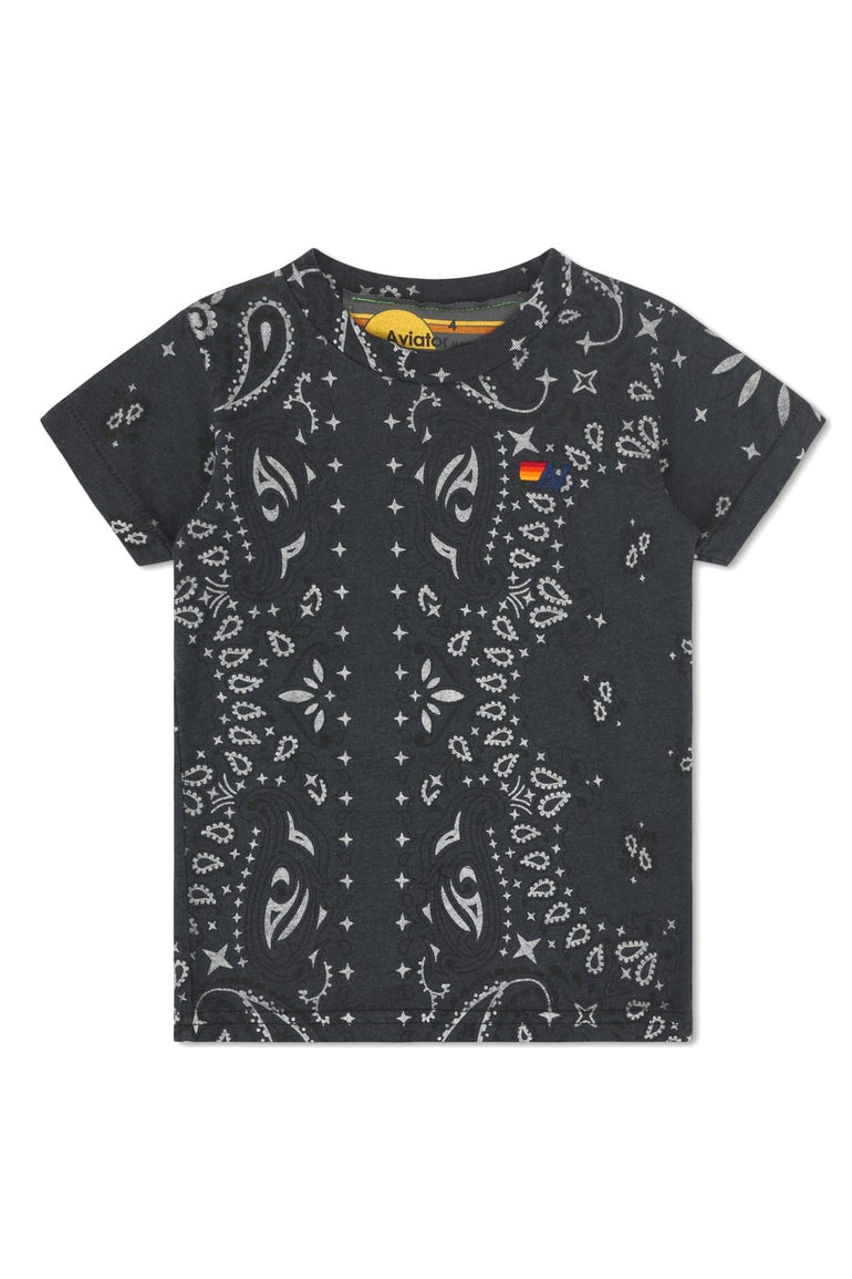 KID'S BANDANA TEE - CHARCOAL