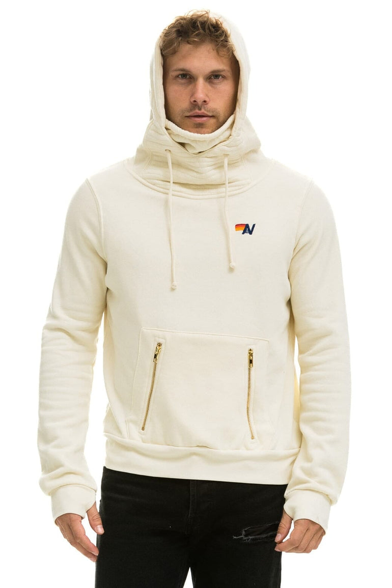 NINJA PULLOVER HOODIE - VINTAGE WHITE Hoodie Aviator Nation
