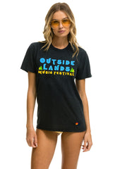 OUTSIDE LANDS 2024 UNISEX CREW TEE - CHARCOAL Aviator Nation