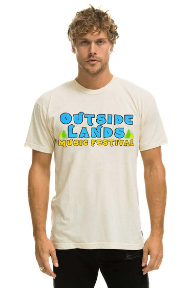 OUTSIDE LANDS 2024 UNISEX CREW TEE - VINTAGE WHITE Aviator Nation