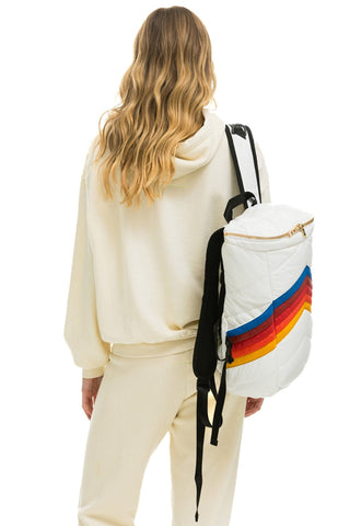 PEAK PUFFER BACKPACK - WHITE Backpack Aviator Nation