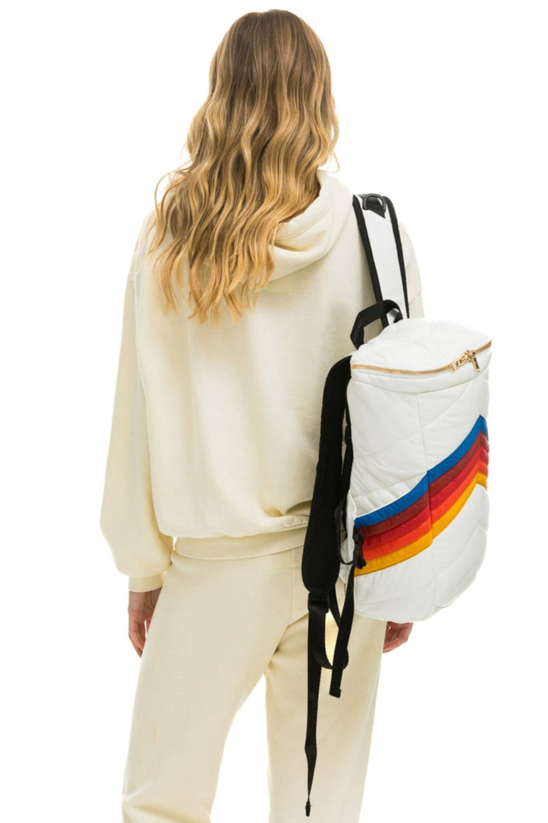 PEAK PUFFER BACKPACK - WHITE Backpack Aviator Nation